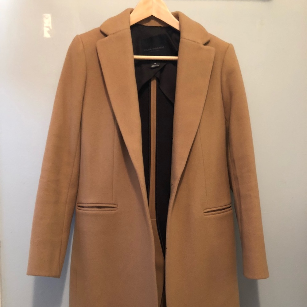 Club Monaco Camel Hair Coat S/P